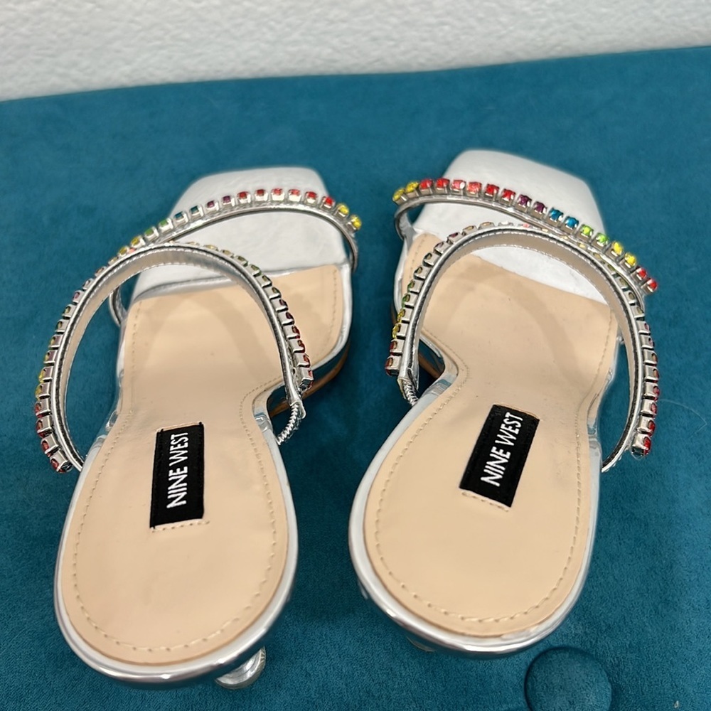 NEW Nine West Rainbow Strappy Sandals - Picture 9 of 13